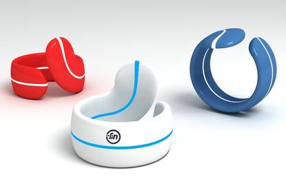 Fin is a smart ring worn on a thumb that can control other devices.