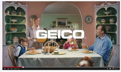 Pic of the Geico 'unskippable' pre-roll ad