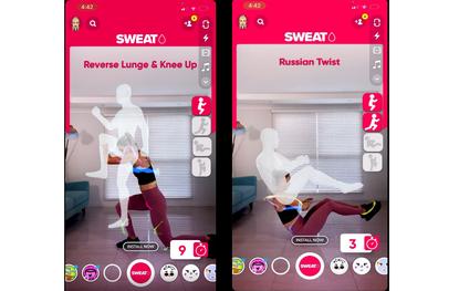 The Sweat challenge on Snapchat