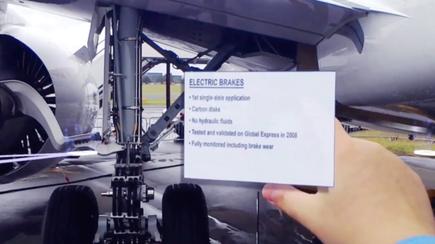 A visual example of how mixed reality is being applied to servicing equipment