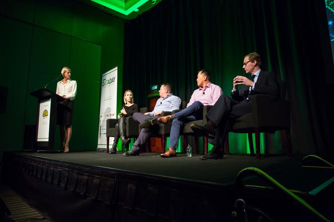 ADMA CEO Jodie Sangster, moderates the panel: Google’s head of data consulting, Wendy Glasgow, Coles’ general manager of Flybuys, loyalty and CRM, Adam Story, NIB Health Funds’ group marketing communications manager, David Chung and Cambridge Analytica’s CEO, Alexander Nix