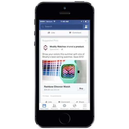 Facebook tests a feature to let users purchase items directly from the feed.