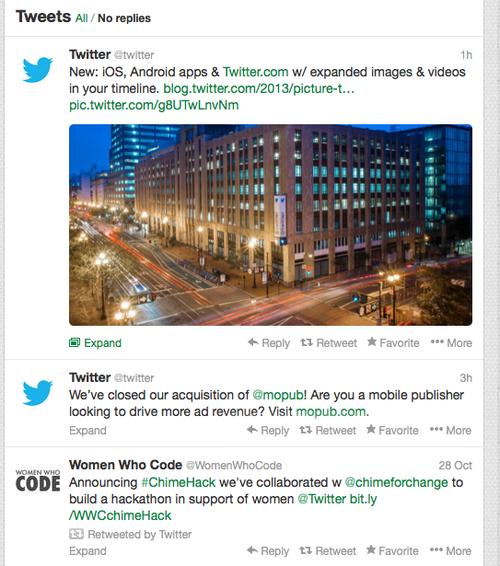 Twitter now puts photo and video previews front and center in users' feeds.
