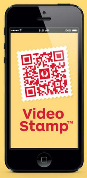Australia Post has introduced stamps with QR codes that let senders assign a video to a package.