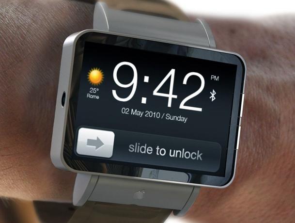 A concept design of the Apple iWatch.