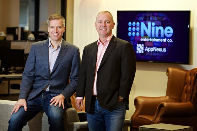 AppNexus' CEO, Brian O’Kelley with Nine’s chief digital and marketing officer, Alex Parsons