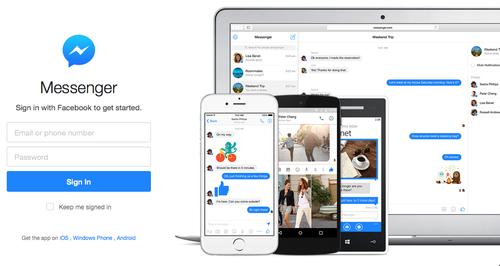 Facebook's Messenger app is now accessible as a standalone web app.