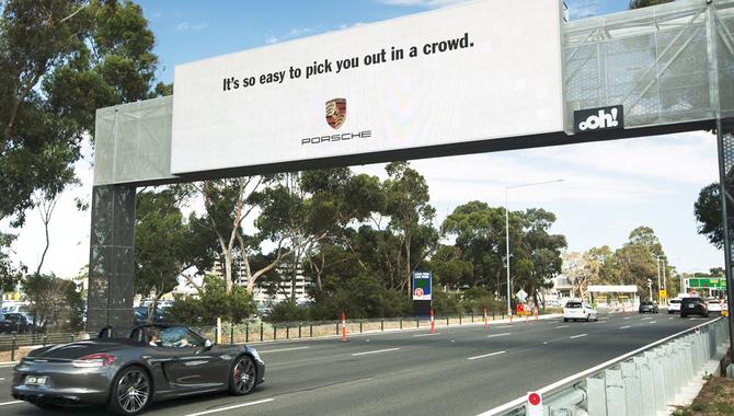 Porsche's new out-of-home digital advertising campaign